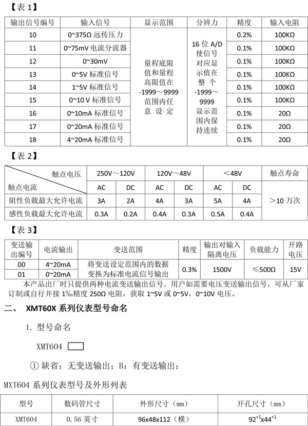 XMT604系列智能控制（变送）仪-2